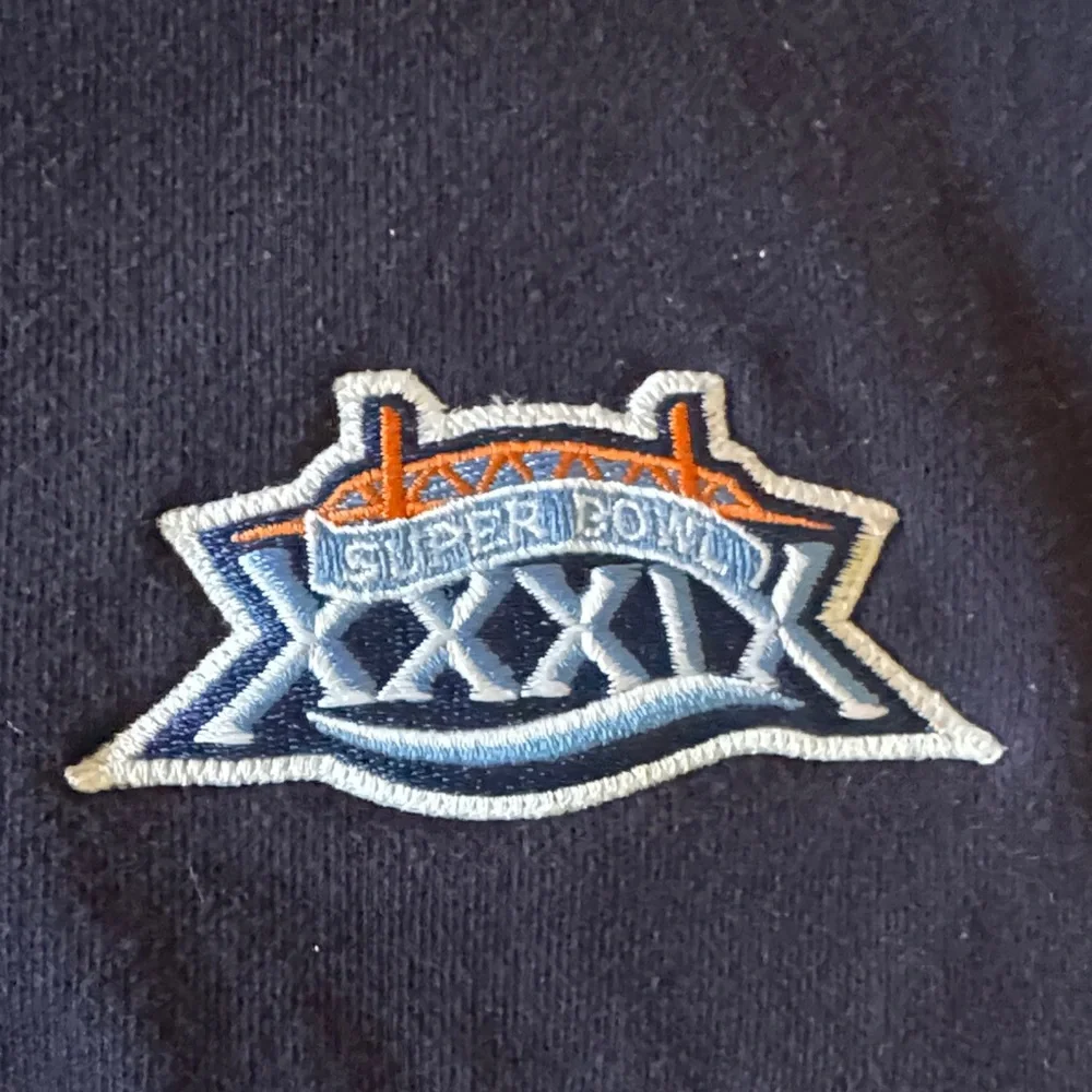 Reebok Navy Super Bowl XXXIX Champions Crewneck Sweatshirt